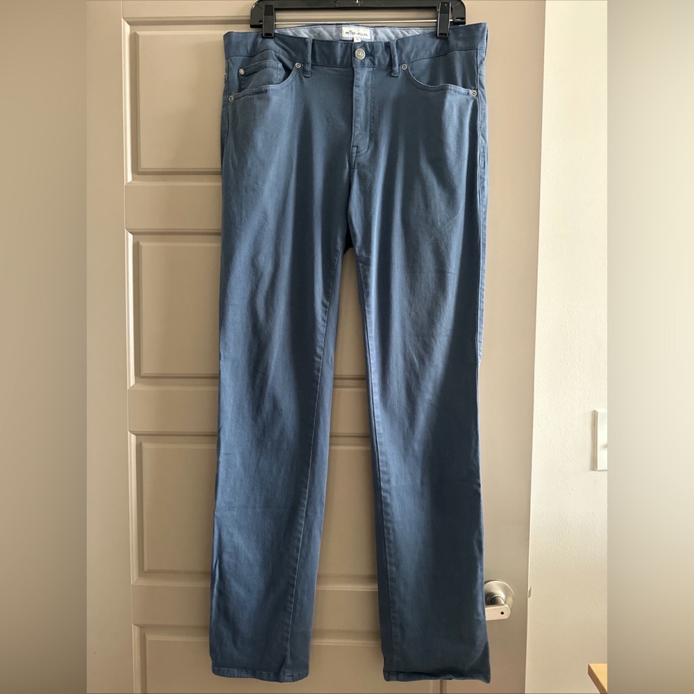Men’s Peter Millar Heathered Blue Golf Pants